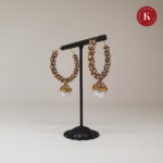 Antique Gold Hoop Earring with Jumkhi