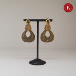Gold & Black Hanging Earring