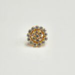 22ct Gold CZ Stud Earrings - Image 2