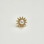22ct Gold Pearl Stud Earrings - Image 2