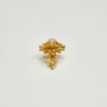 22ct Gold Pearl Stud Earrings - Image 3