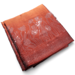 Butter Silk Saree with Silver Crystal Work