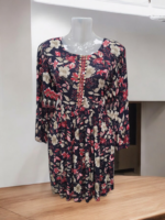Floral Elegance Cotton Silk Short Kurti