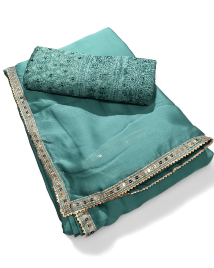 Crepe Chiffon Saree