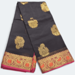Cotton Silk Saree Black