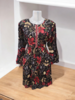 Floral Elegance Cotton Silk Short Kurti - Image 2