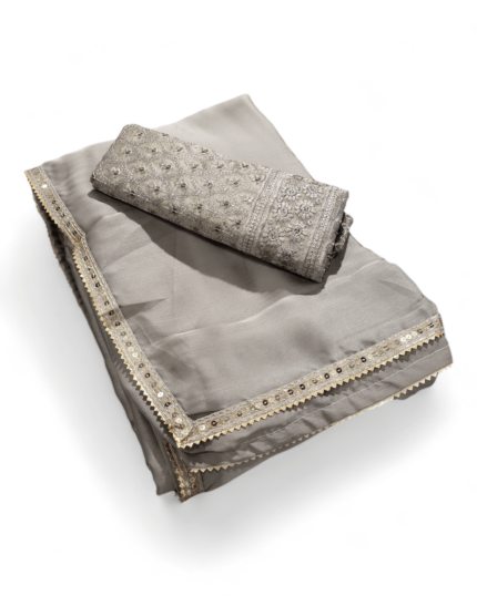 Crepe Chiffon Saree