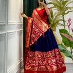 Navratri Chaniya Choli Navy Blue & Red,