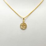 22ct Gold CZ Om Pendant