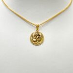 22ct Gold Om Coin Pendant