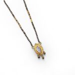 22ct 2 Tone Gold Pendant Mangalsutra - Image 2
