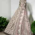 Printed Saree Mint Green ( Light )