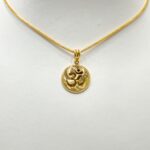 22ct Gold Om Coin Pendant