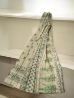 Printed Saree Mint Green ( Deep )