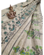 Printed Saree Mint Green ( Deep ) - Image 2