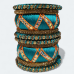 Stylish Zic Zac Design Bangles Pista