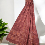 Printed Saree Maroon
