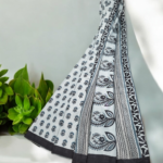 Printed Saree Powder Blue