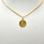 22ct Gold Laxmi Coin Pendant