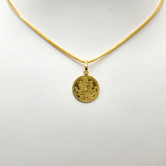 Laxmi Roop Gold 22ct Gold Laxmi Coin Pendant - Kaysons