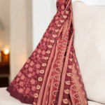 Printed Saree Dark & Light Maroon