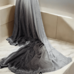 Ombre Crystal Chiffon Saree