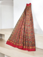 Printed Saree Red