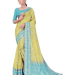 Printed Kimora Silk Light Deep Green