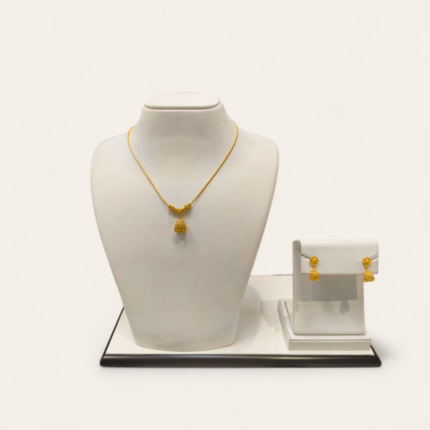 22ct Gold Jumkha Pendant Necklace Set