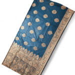 Katan Silk Saree Blue/gold