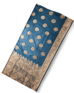 Katan Silk Saree Blue/gold