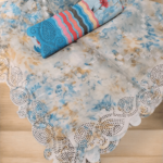 Blue Soft Tissue Saree with Crystal Work