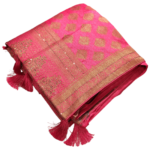 Soft Silk Saree With Copper Zari Pink