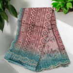 Printed tissue with bold floral design Green with Moff