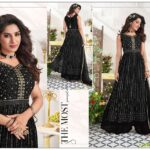 Black With Gold Nayra Cut Plazzo
