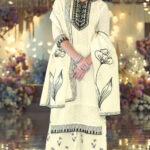 Cream And Black Plazzo Set