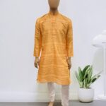 Light Orange Men's Kurta Pyjama