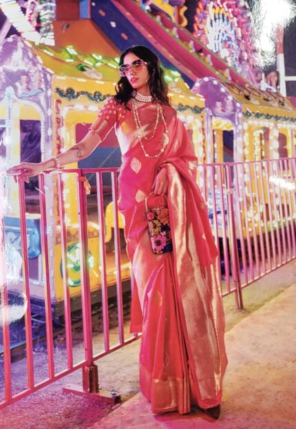 Silk Soft Saree Red