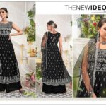Black With Silver Nayra Cut Plazzo