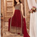 Maroon Nayra Cut Plazzo