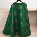 Elegant Indian Skirts Bottle Green