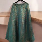 Elegant Indian Skirts Firozi with golden