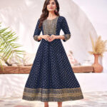 Fancy Navy Blue Kurti