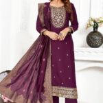 Purple Salwar Kameez