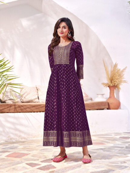 Fancy Violet Kurti