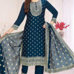 Navy Blue Salwar Kameez