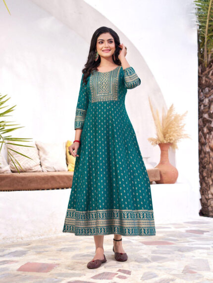 Fancy Turquoise Kurti