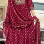 Maroon Soft Cotton Salwar Kameez