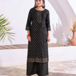 Black Kurti Plazzo