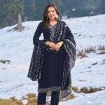 Navy Blue Salwar kameez